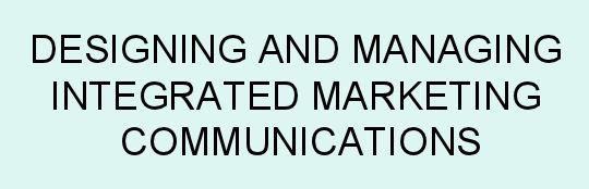 thesis on integrated marketing communication thesis on integrated marketing communication