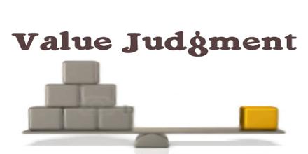 Evaluation Of A Value Judgment On Something