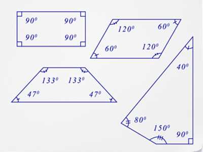 Finding The Fourth Angle Of A Quadrilateral Assignment Point