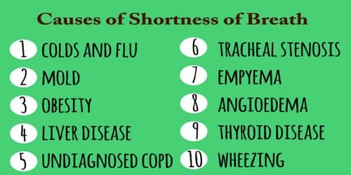 reasons for shortness of breath