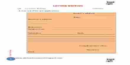 Application Format for Fee Concession from Hostel In charge