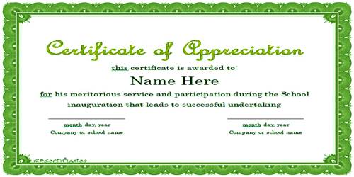 Token Of Appreciation Letter Sample