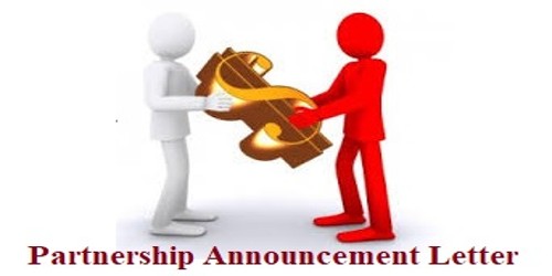 Sample Announcement of Partnership Letter Format