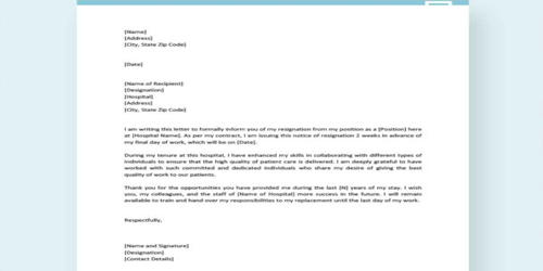 Letter Of Resignation Nursing from www.assignmentpoint.com