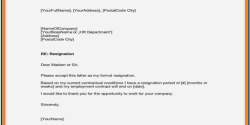 Resignation Letter 1 Month Notice from www.assignmentpoint.com