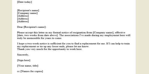 Resignation Letter Subject Line from www.assignmentpoint.com